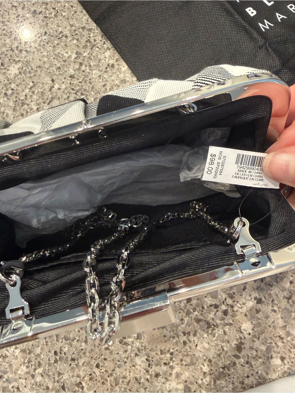 White House Black Market Clutch Purse, NWT - Picture 2 of 3